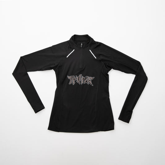 BLACK LIMITED ZIPPER LONGSLEEVE