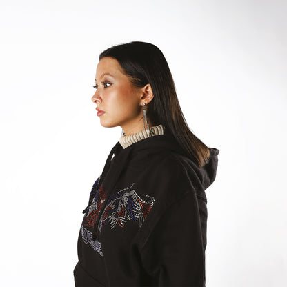 VAMP RHINESTONES HOODIE
